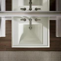 Pedestal/console table bathroom sink basin with 8