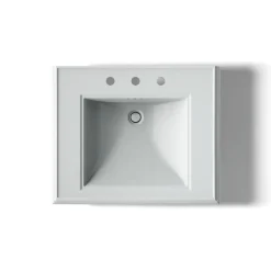 Pedestal/console table bathroom sink basin with 8