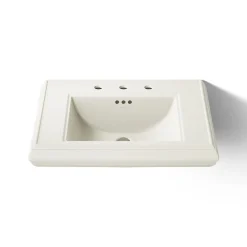 Pedestal/console table bathroom sink basin with 8