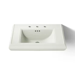 Pedestal/console table bathroom sink basin with 8