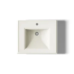Pedestal/console table bathroom sink basin with single faucet-hole drilling^Kohler Clearance