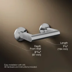 Pivoting toilet paper holder^Kohler New