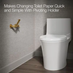 Pivoting toilet paper holder^Kohler New
