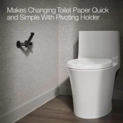 Pivoting toilet paper holder^Kohler New