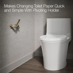 Pivoting toilet paper holder^Kohler New