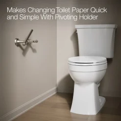 Pivoting toilet paper holder^Kohler Best