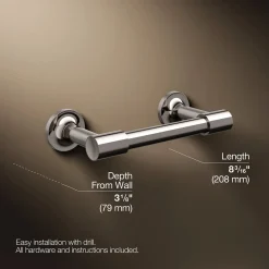 Pivoting toilet paper holder^Kohler Outlet