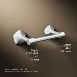 Pivoting toilet paper holder^Kohler New