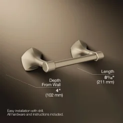 Pivoting toilet paper holder^Kohler New