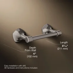 Pivoting toilet paper holder^Kohler New