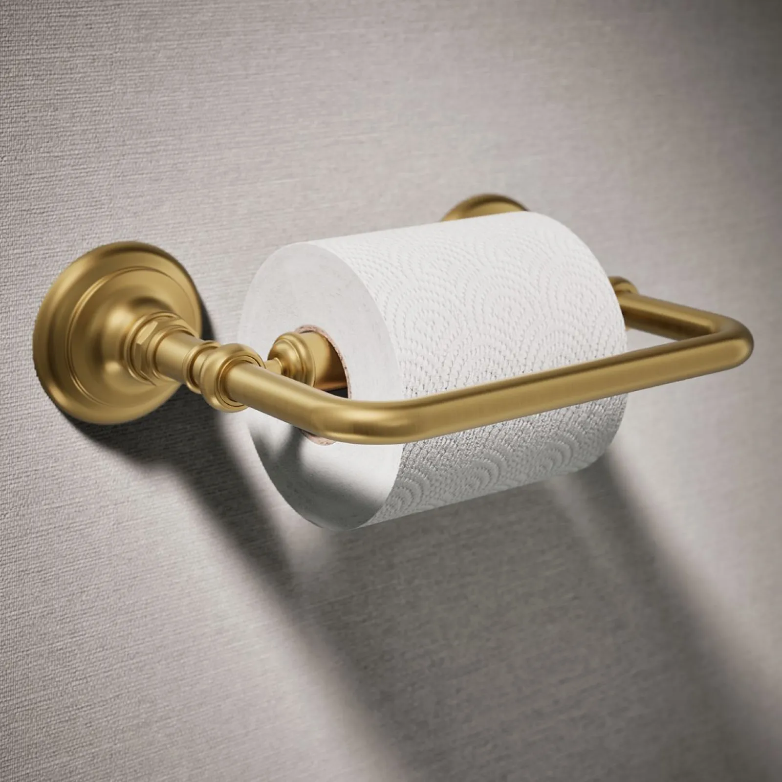 Pivoting toilet paper holder^Kohler