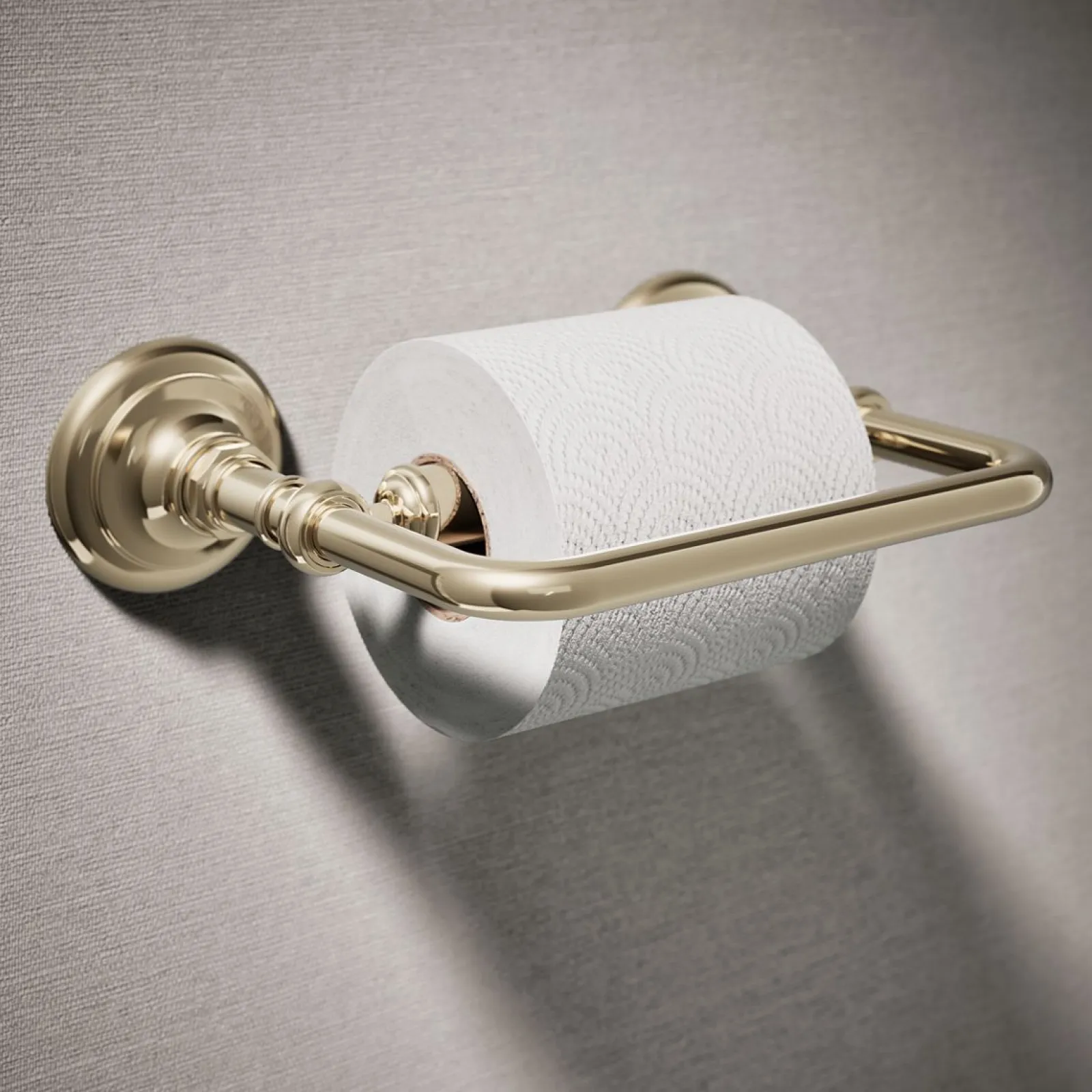 Pivoting toilet paper holder^Kohler
