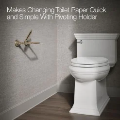 Pivoting toilet paper holder^Kohler