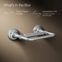 Pivoting toilet paper holder^Kohler