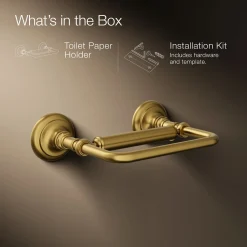 Pivoting toilet paper holder^Kohler