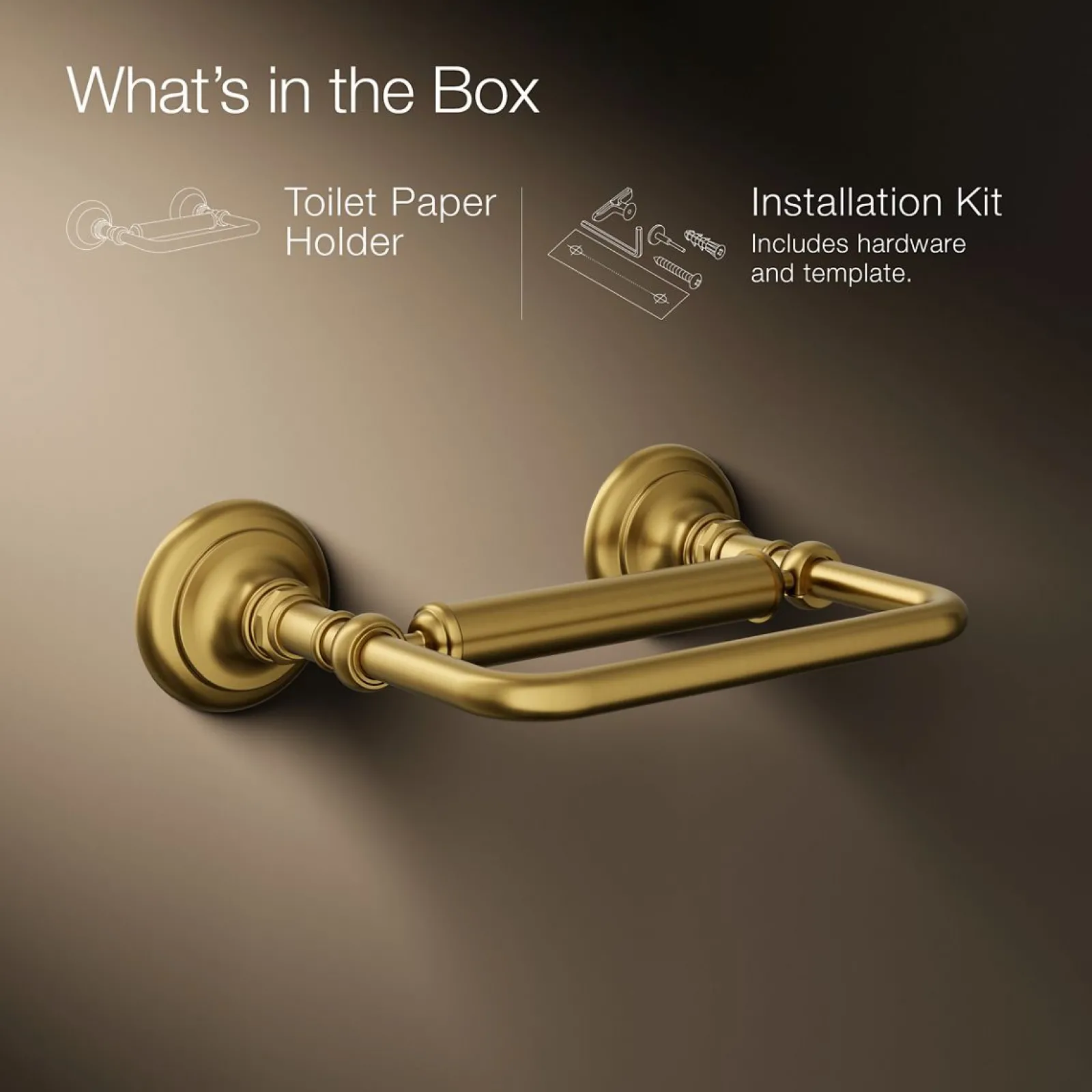 Pivoting toilet paper holder^Kohler