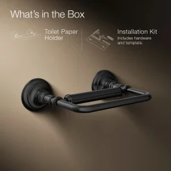 Pivoting toilet paper holder^Kohler