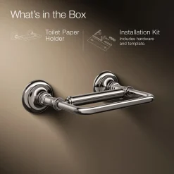 Pivoting toilet paper holder^Kohler