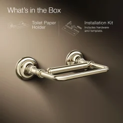 Pivoting toilet paper holder^Kohler