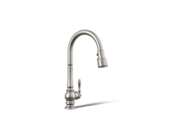 Pull-down kitchen sink faucet with three-function sprayhead^Kohler Discount