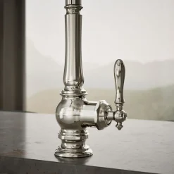Pull-down kitchen sink faucet with three-function sprayhead^Kohler Discount