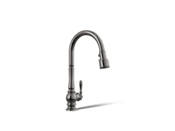 Pull-down kitchen sink faucet with three-function sprayhead^Kohler Discount