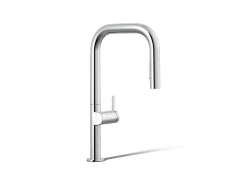 Pull-down kitchen sink faucet with two-function sprayhead^Kohler Discount