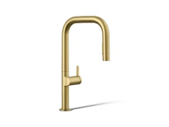 Pull-down kitchen sink faucet with two-function sprayhead^Kohler Discount