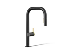 Pull-down kitchen sink faucet with two-function sprayhead^Kohler Discount
