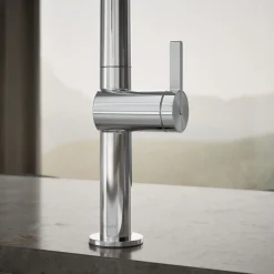Pull-down kitchen sink faucet with two-function sprayhead^Kohler Discount