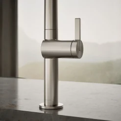 Pull-down kitchen sink faucet with two-function sprayhead^Kohler Discount