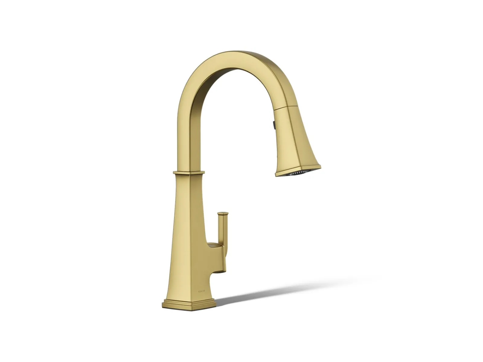Pull-down kitchen sink faucet with three-function sprayhead^Kohler Clearance