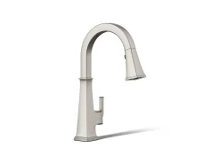 Pull-down kitchen sink faucet with three-function sprayhead^Kohler Clearance
