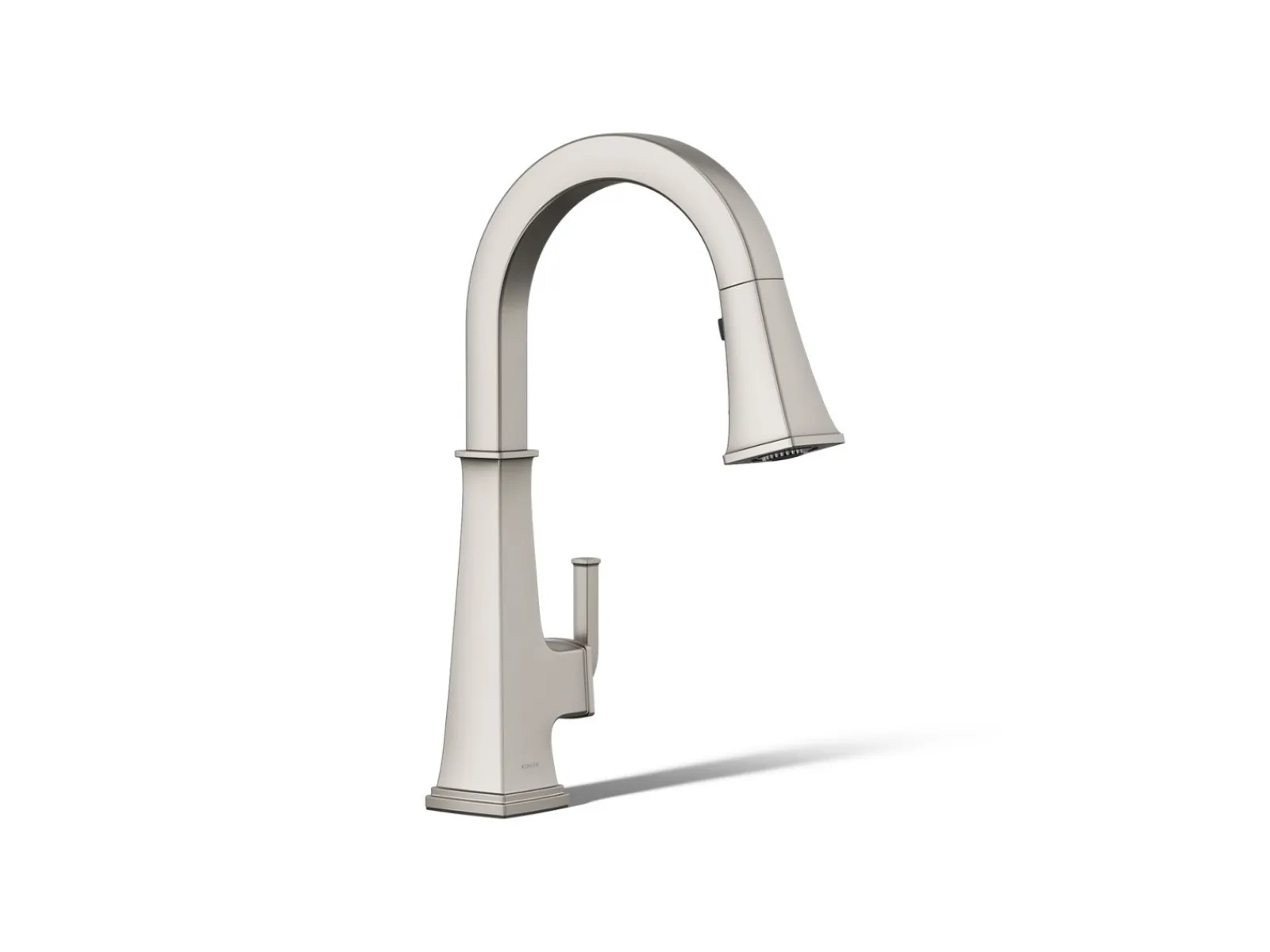 Pull-down kitchen sink faucet with three-function sprayhead^Kohler Clearance
