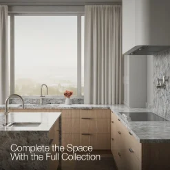 Pull-down kitchen sink faucet with three-function sprayhead^Kohler Discount