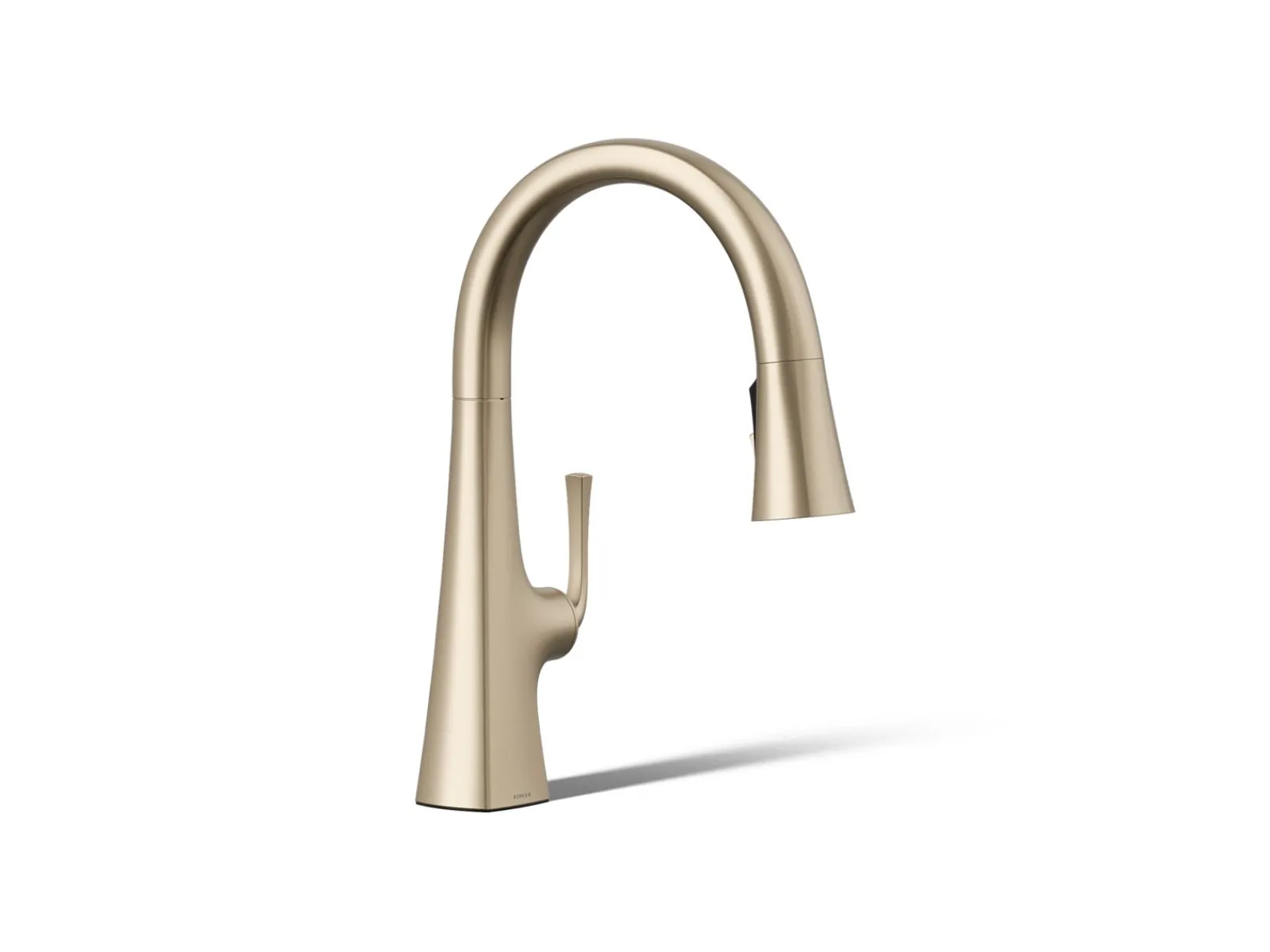 Pull-down kitchen sink faucet with three-function sprayhead^Kohler Outlet