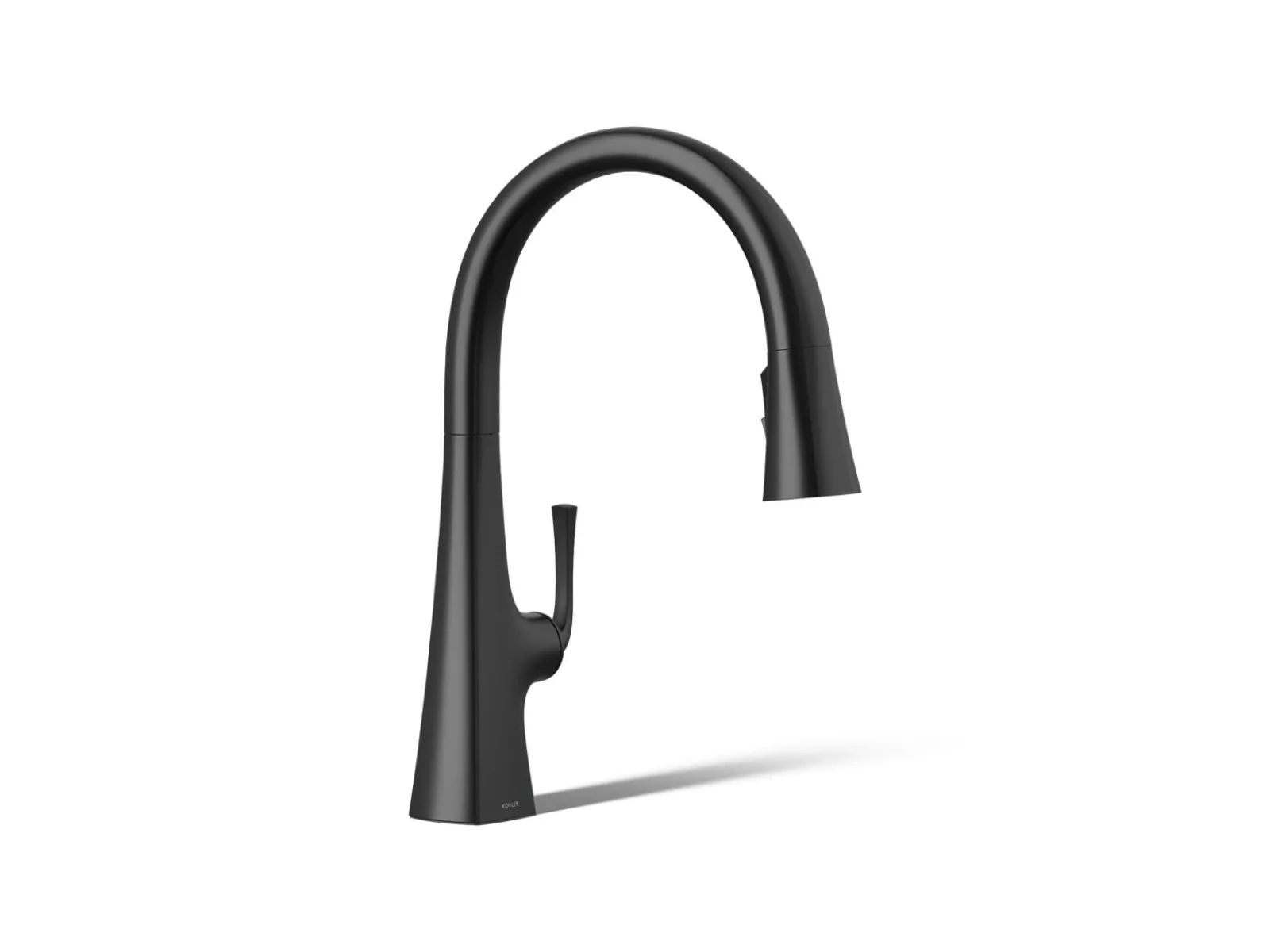 Pull-down kitchen sink faucet with three-function sprayhead^Kohler Discount