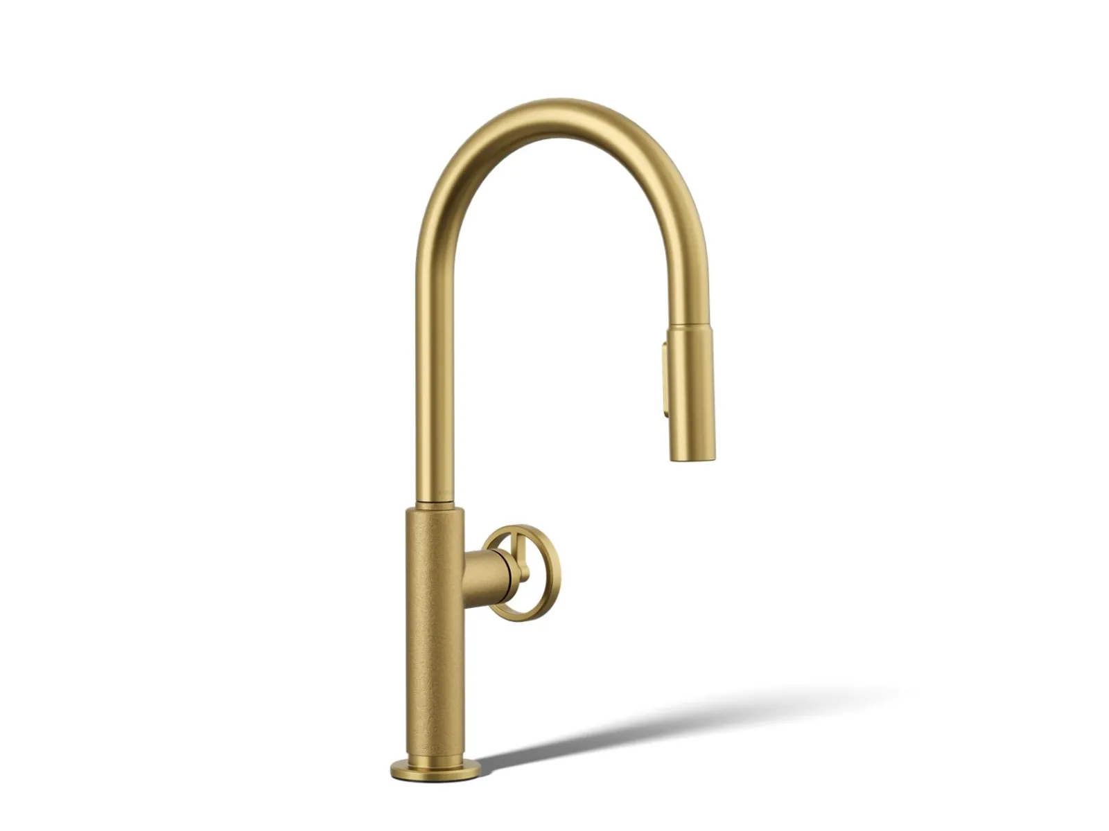 Pull-down kitchen sink faucet with two-function sprayhead^Kohler Discount