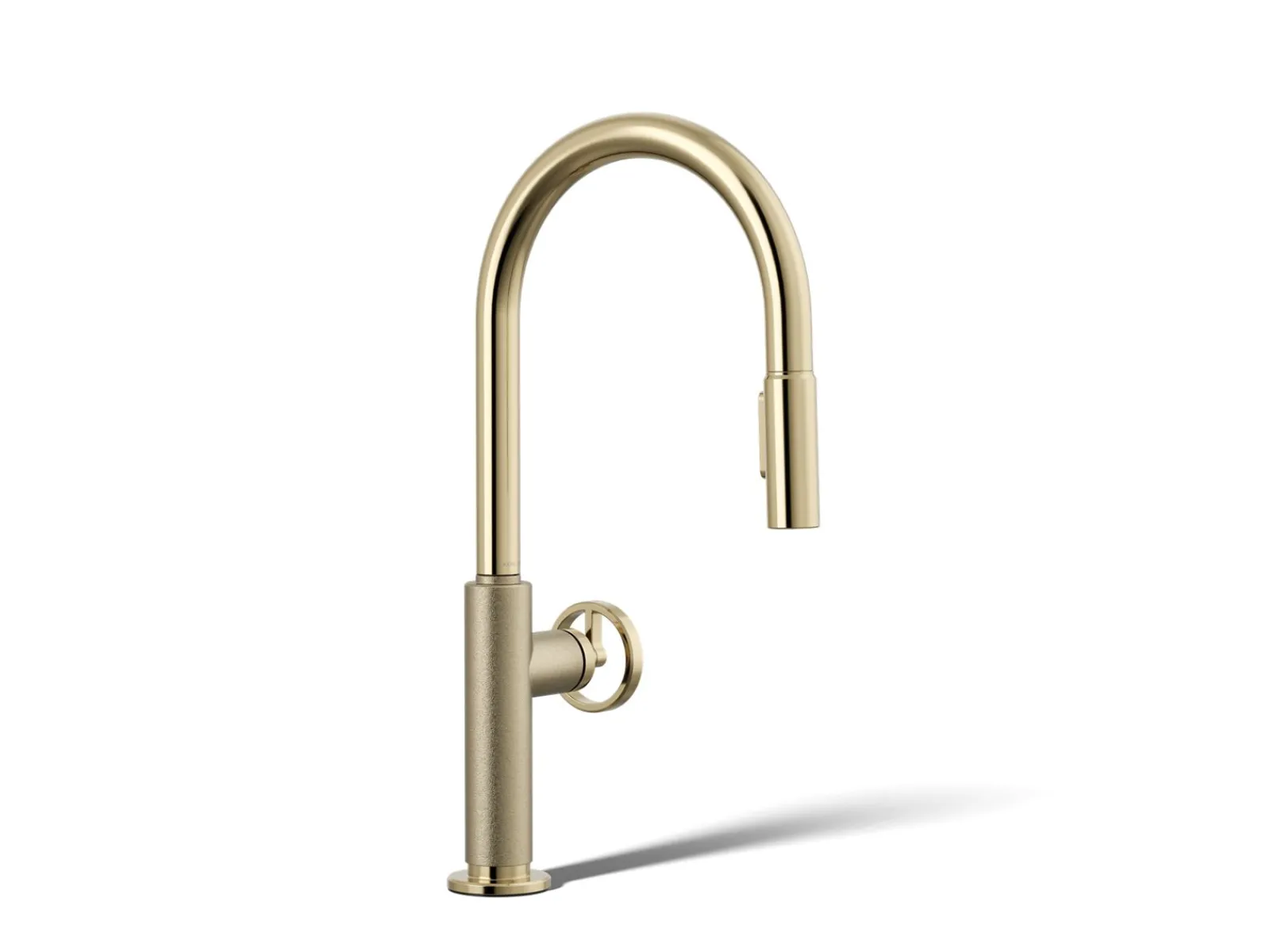 Pull-down kitchen sink faucet with two-function sprayhead^Kohler Discount