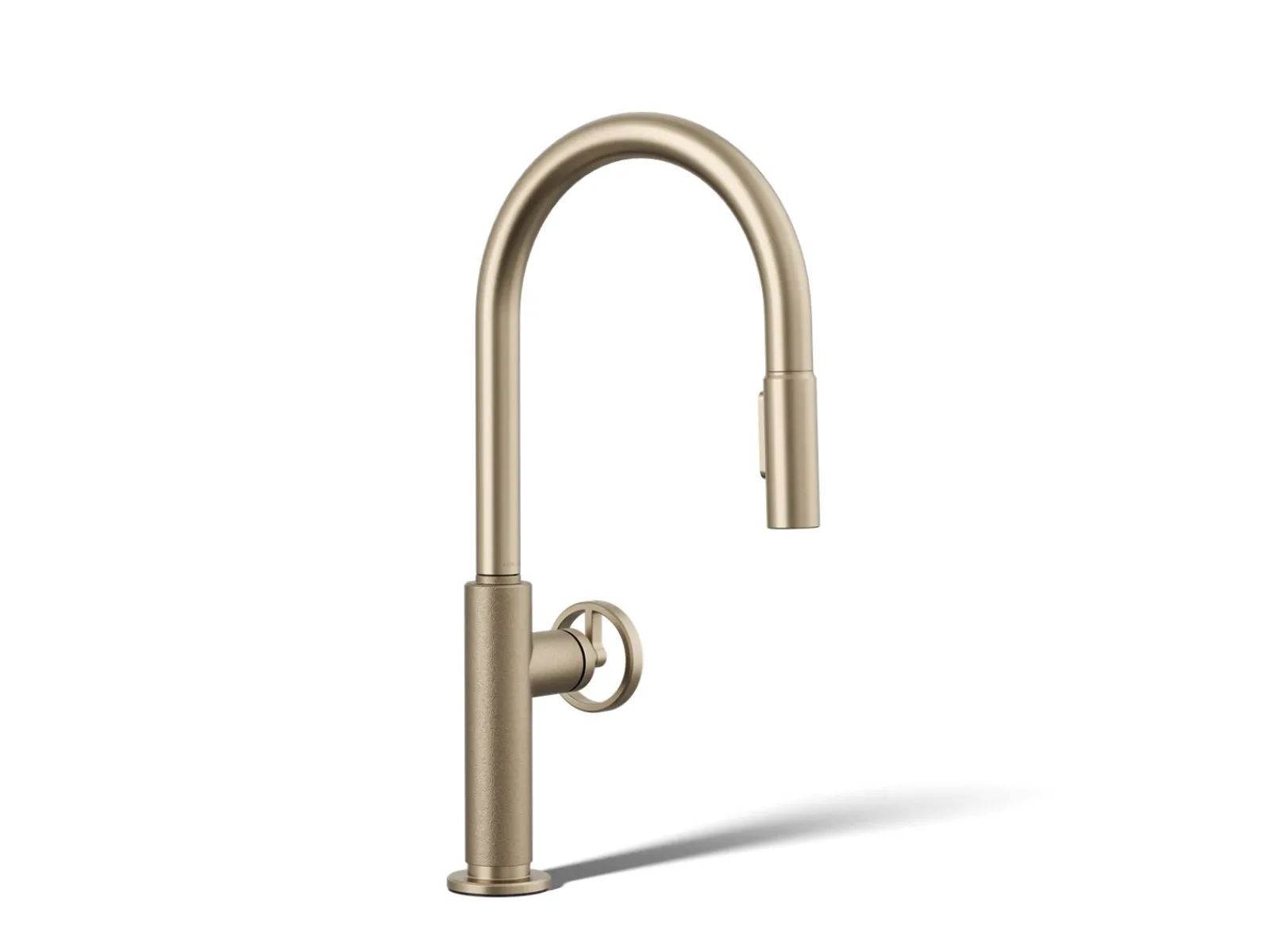 Pull-down kitchen sink faucet with two-function sprayhead^Kohler Discount