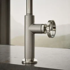 Pull-down kitchen sink faucet with two-function sprayhead^Kohler Discount