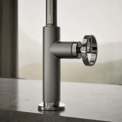 Pull-down kitchen sink faucet with two-function sprayhead^Kohler Discount