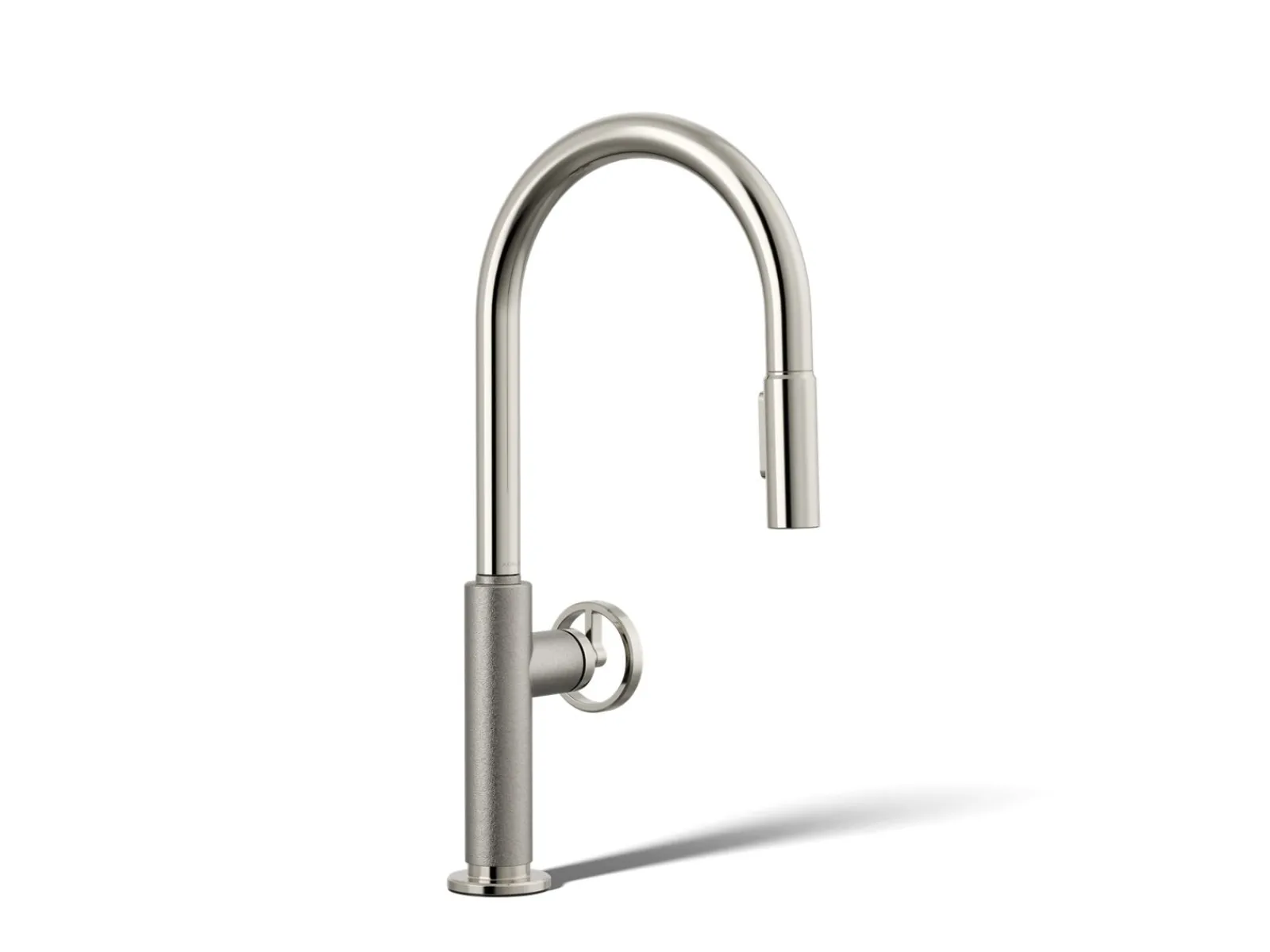Pull-down kitchen sink faucet with two-function sprayhead^Kohler Discount