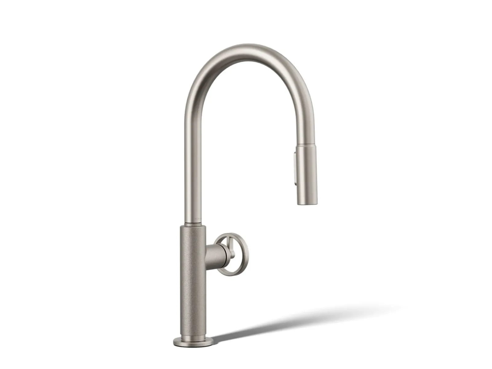 Pull-down kitchen sink faucet with two-function sprayhead^Kohler Discount