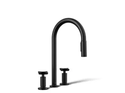 Pull-down kitchen sink faucet with two-function sprayhead^Kohler Outlet