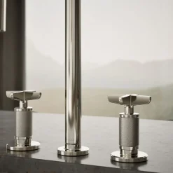 Pull-down kitchen sink faucet with two-function sprayhead^Kohler Outlet