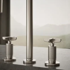 Pull-down kitchen sink faucet with two-function sprayhead^Kohler Outlet