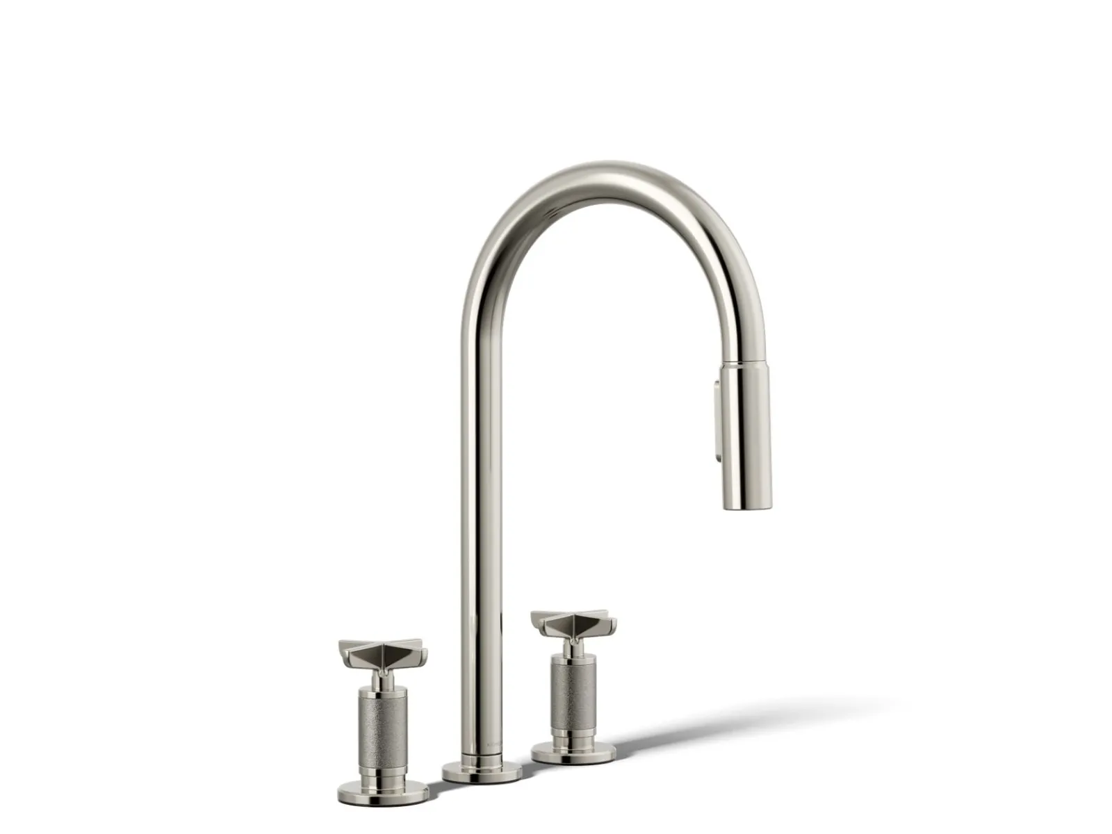 Pull-down kitchen sink faucet with two-function sprayhead^Kohler Outlet