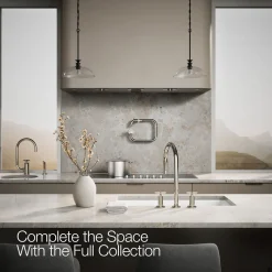 Pull-down kitchen sink faucet with two-function sprayhead^Kohler Outlet