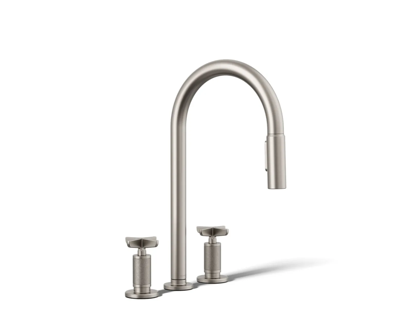 Pull-down kitchen sink faucet with two-function sprayhead^Kohler Outlet